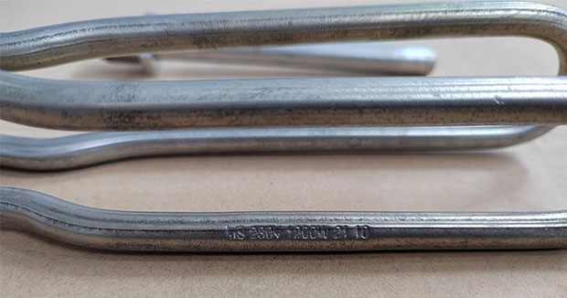 Détail de l'élément chauffant